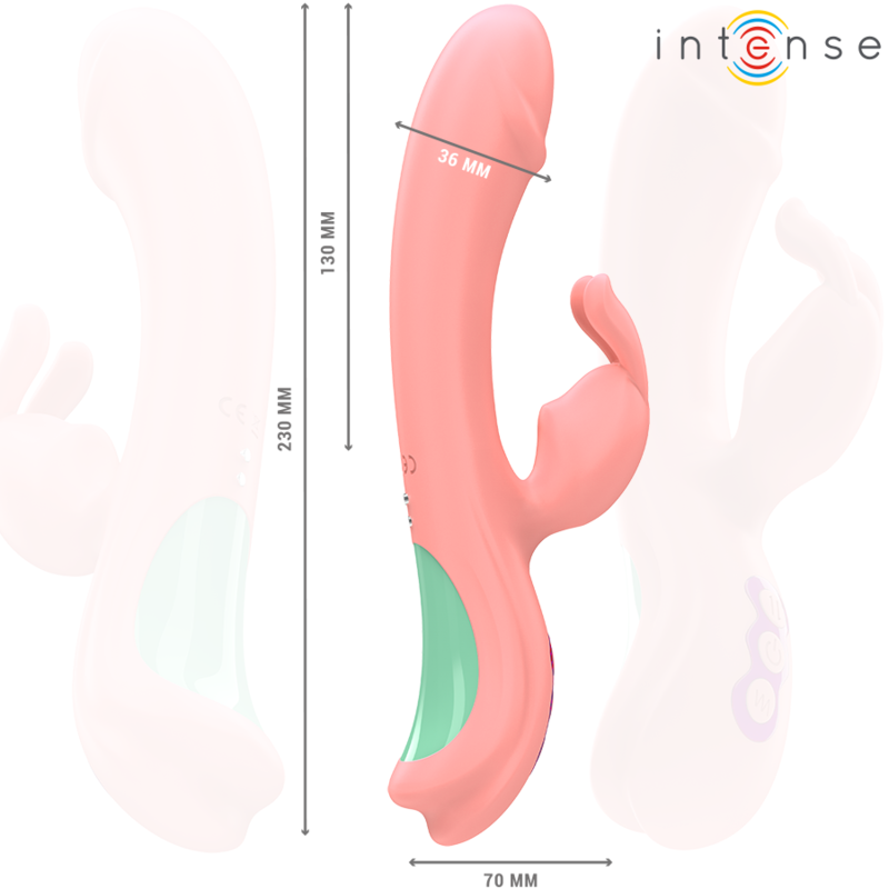 INTENSE - RACHEL RABBIT VIBRATOR 5 VIBRATIONS PINK - My naughty haven #
