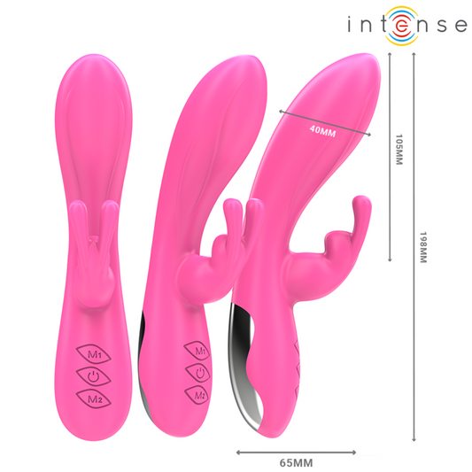 INTENSE - RANDALL RABBIT VIBRATOR 10 VIBRATIONS PINK - My naughty haven #