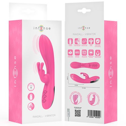 INTENSE - RANDALL RABBIT VIBRATOR 10 VIBRATIONS PINK - My naughty haven #