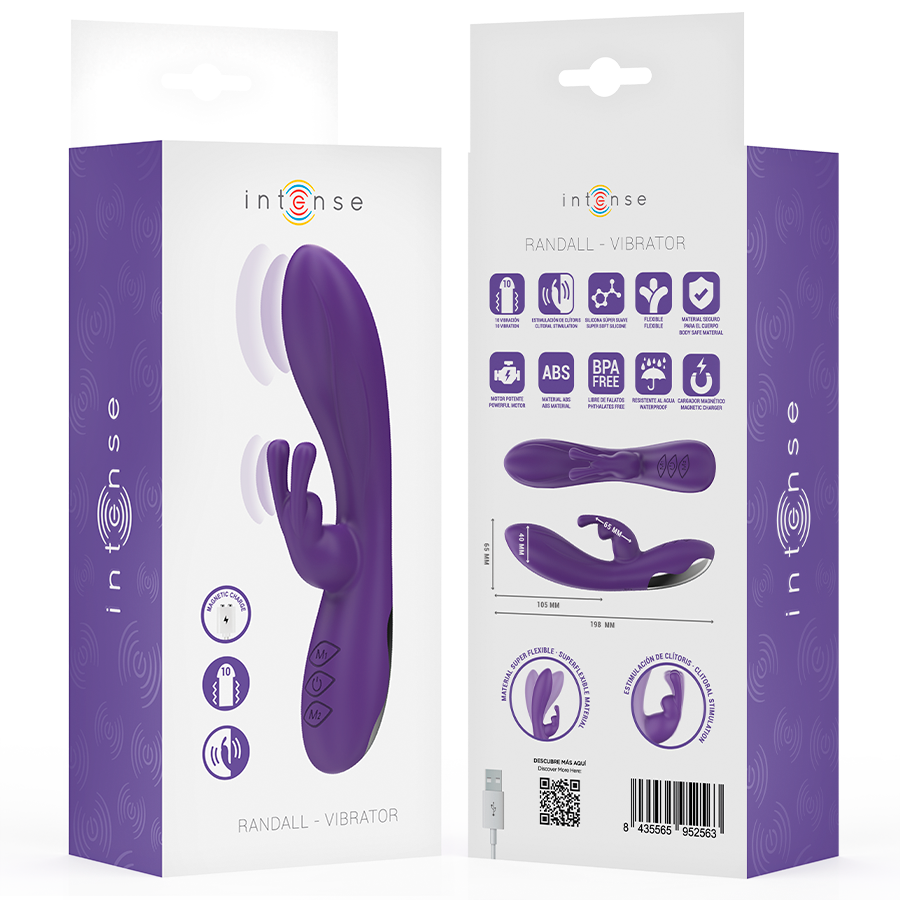 INTENSE - RANDALL RABBIT VIBRATOR 10 VIBRATIONS PURPLE - My naughty haven #