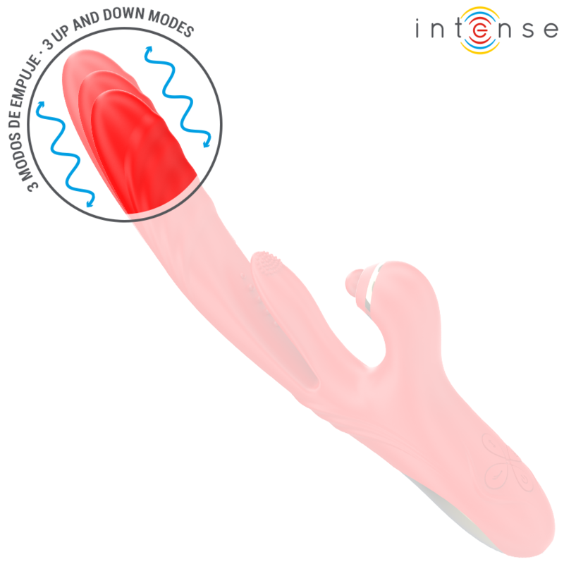 INTENSE - ROSALIA MULTIFUNCTION VIBRATOR 3 IN 1 RED - My naughty haven #