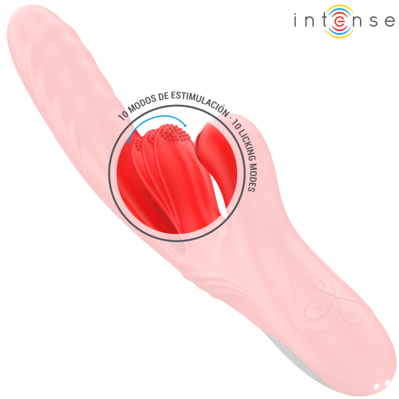 INTENSE - ROSALIA MULTIFUNCTION VIBRATOR 3 IN 1 RED - My naughty haven #