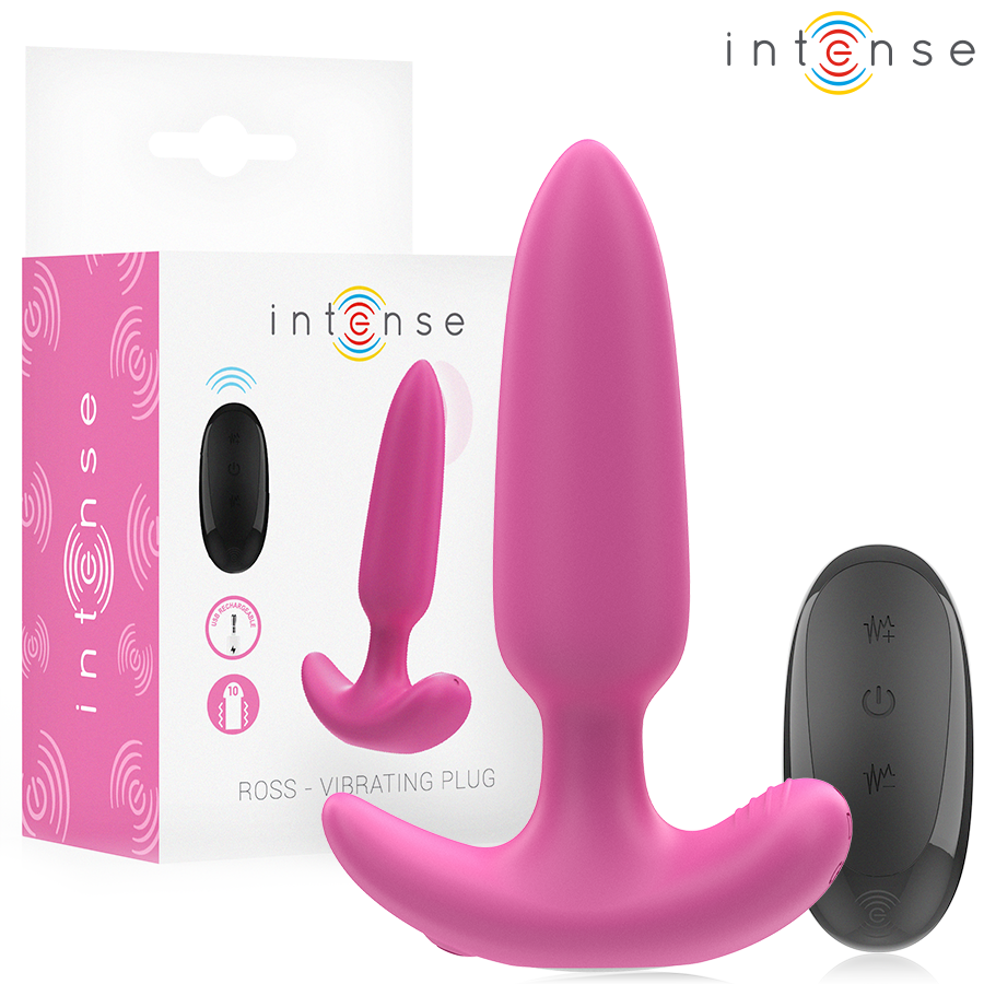 INTENSE - ROSS ANAL PLUG 10 VIBRATIONS PINK REMOTE CONTROL - My naughty haven #