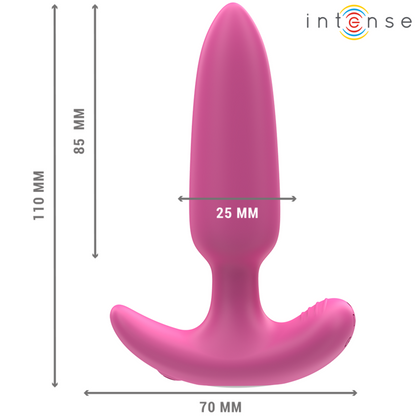 INTENSE - ROSS ANAL PLUG 10 VIBRATIONS PINK REMOTE CONTROL - My naughty haven #