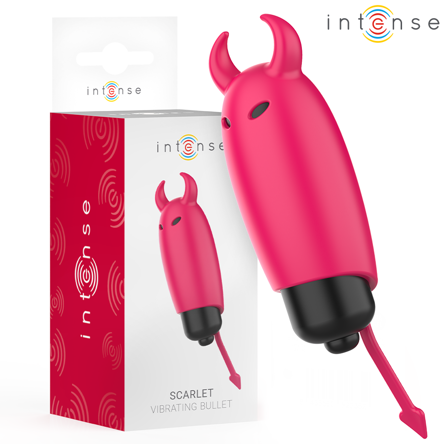 INTENSE - SCARLET VIBRATING BULLET RED DEMON 9.3 X 2.4 CM - My naughty haven #