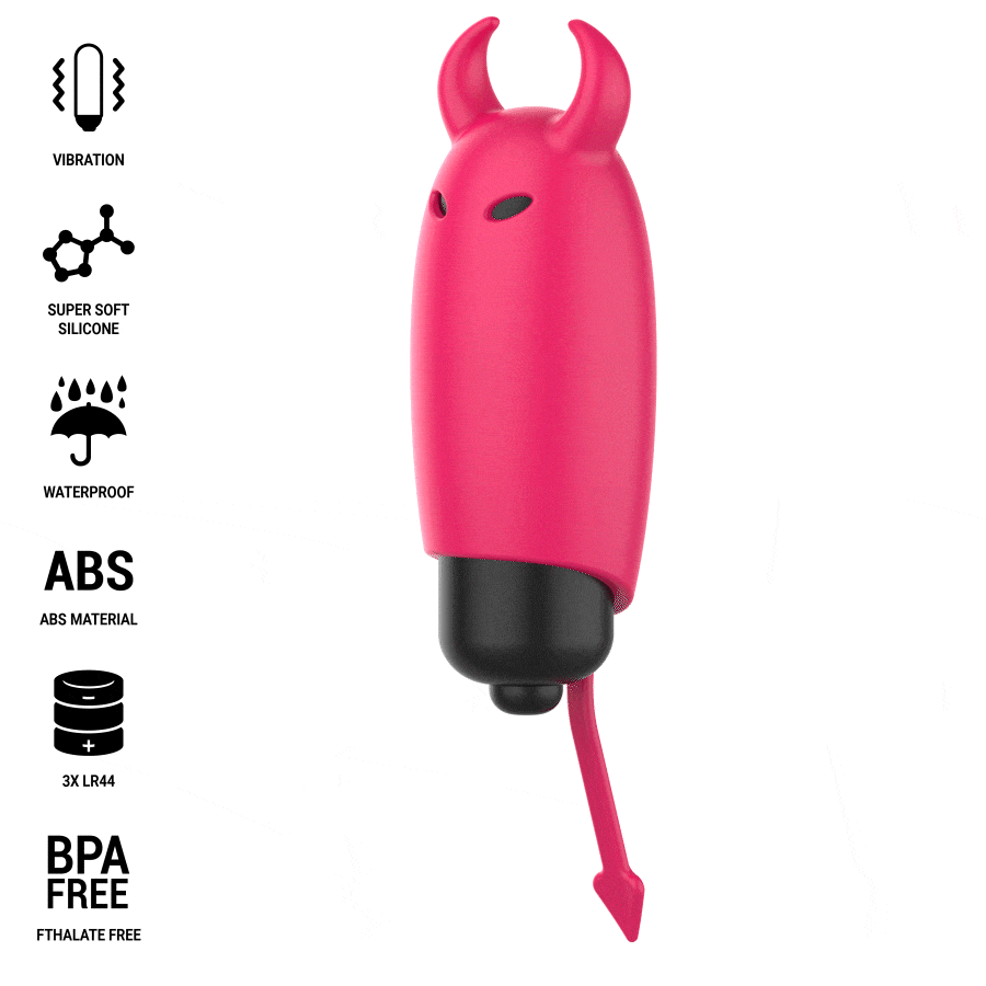 INTENSE - SCARLET VIBRATING BULLET RED DEMON 9.3 X 2.4 CM - My naughty haven #