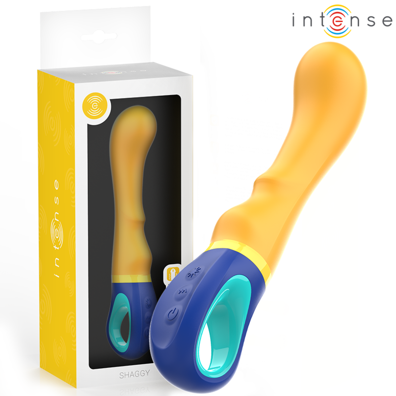 INTENSE - SHAGGY G-SPOT VIBRATOR YELLOW - My naughty haven #