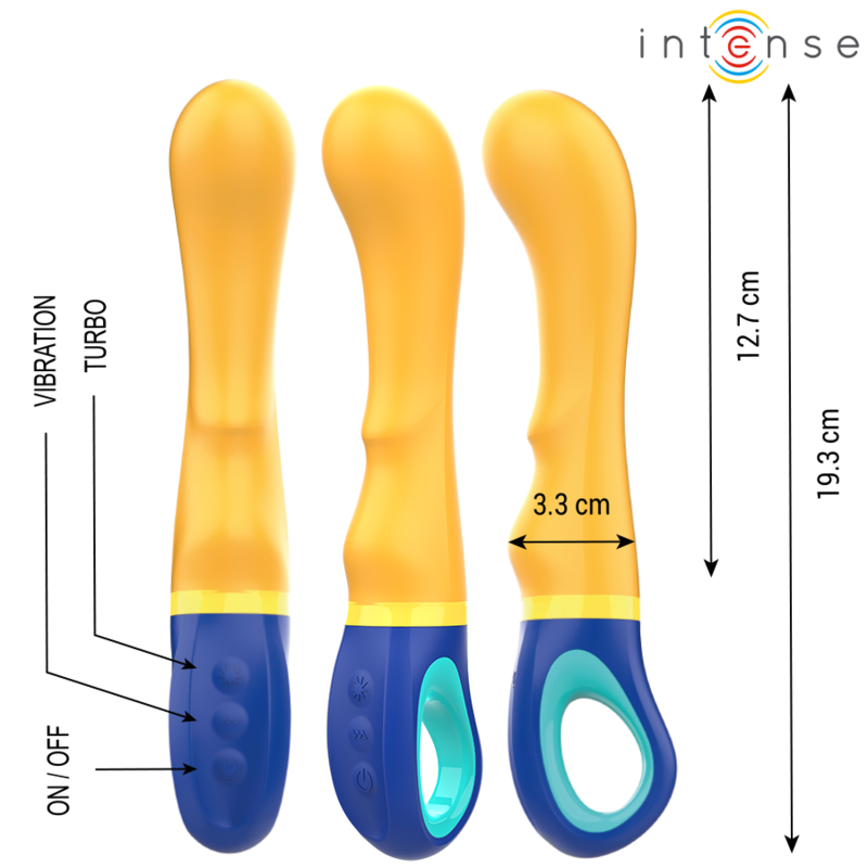 INTENSE - SHAGGY G-SPOT VIBRATOR YELLOW - My naughty haven #