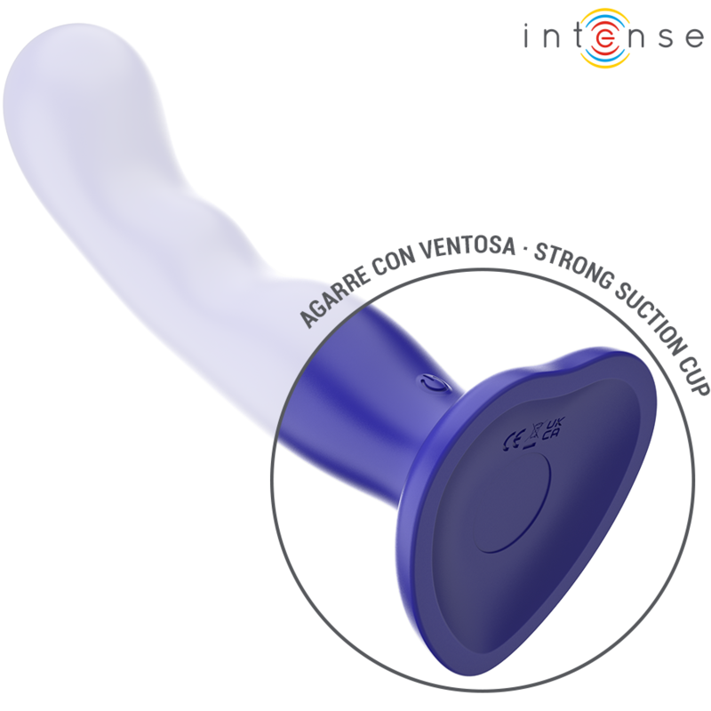 INTENSE - SHORTY VIBRATOR WITH SUCTION CUP BLUE REMOTE CONTROL - My naughty haven #
