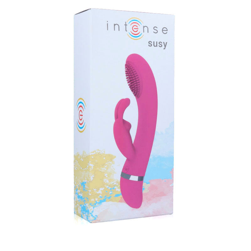 INTENSE - SUSY OSCILLATING VIBRATOR SILICON RABBIT PINK - My naughty haven #