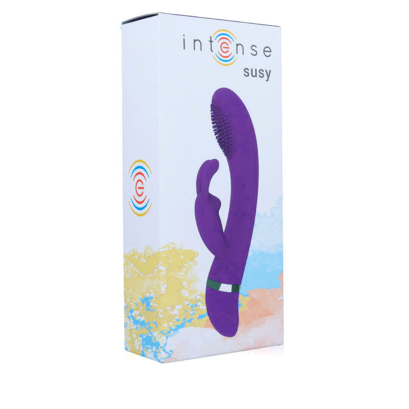 INTENSE - SUSY SILICONE RABBIT LILAC OSCILLATING VIBRATOR - My naughty haven #