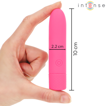 INTENSE - SYMONE USB RECHARGEABLE VIBRATING BULLET 8 VIBRATIONS PINK 10 X 2.2 CM - My naughty haven #
