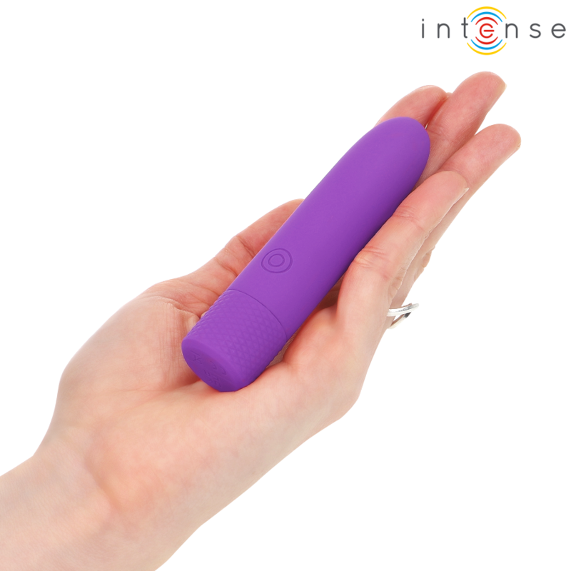 INTENSE - SYMONE USB RECHARGEABLE VIBRATING BULLET 8 VIBRATIONS PURPLE 10 X 2.2 CM - My naughty haven #
