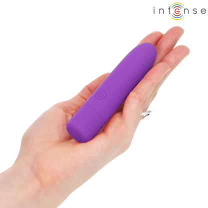 INTENSE - SYMONE USB RECHARGEABLE VIBRATING BULLET 8 VIBRATIONS PURPLE 10 X 2.2 CM - My naughty haven #