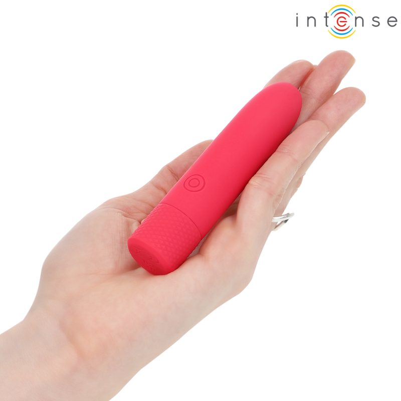 INTENSE - SYMONE USB RECHARGEABLE VIBRATING BULLET 8 VIBRATIONS RED 10 X 2.2 CM - My naughty haven #
