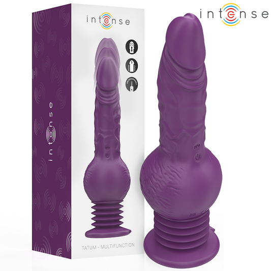 INTENSE - TATUM MULTIFUNCTION VIBRATOR WITH UP AND DOWN VIBRATION 24 CM PURPLE - My naughty haven #