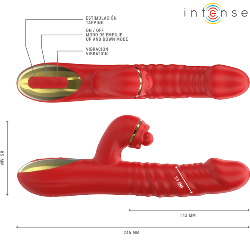 INTENSE - THALIA VIBRATION & THRUST & TAPPING RED - My naughty haven #