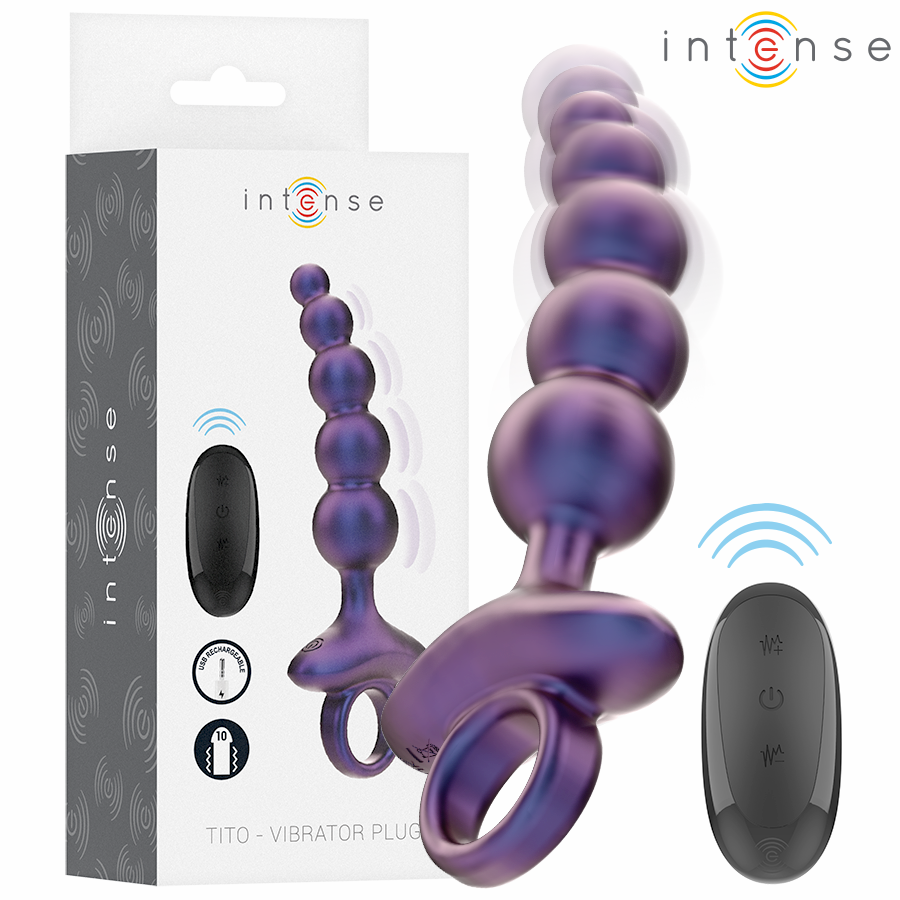 INTENSE - TITO VIBRATING ANAL PLUG MODEL 3 REMOTE CONTROL - My naughty haven #