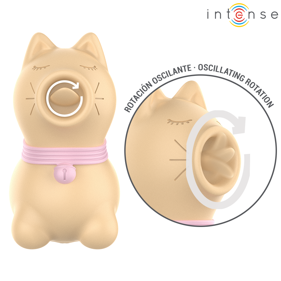 INTENSE - TOULOUSE STIMULATOR WITH 360º ROTATING TONGUE YELLOW - My naughty haven #