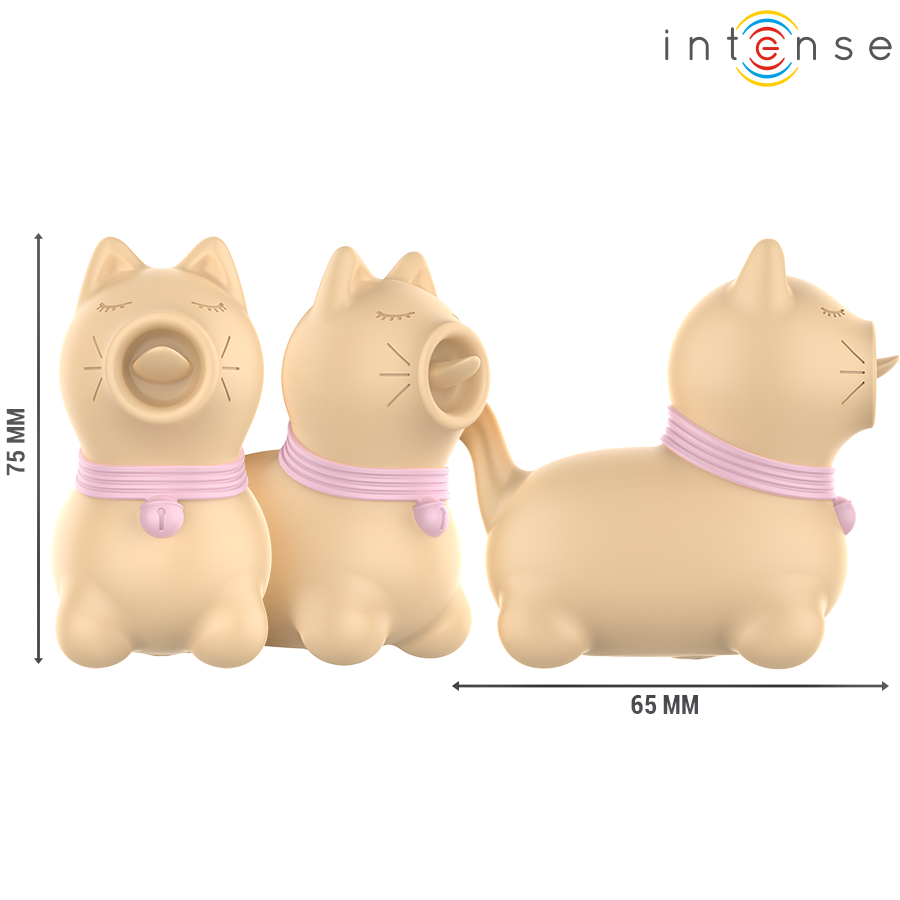 INTENSE - TOULOUSE STIMULATOR WITH 360º ROTATING TONGUE YELLOW - My naughty haven #