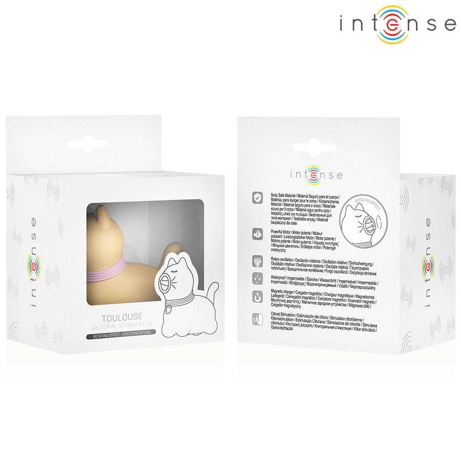 INTENSE - TOULOUSE STIMULATOR WITH 360º ROTATING TONGUE YELLOW - My naughty haven #