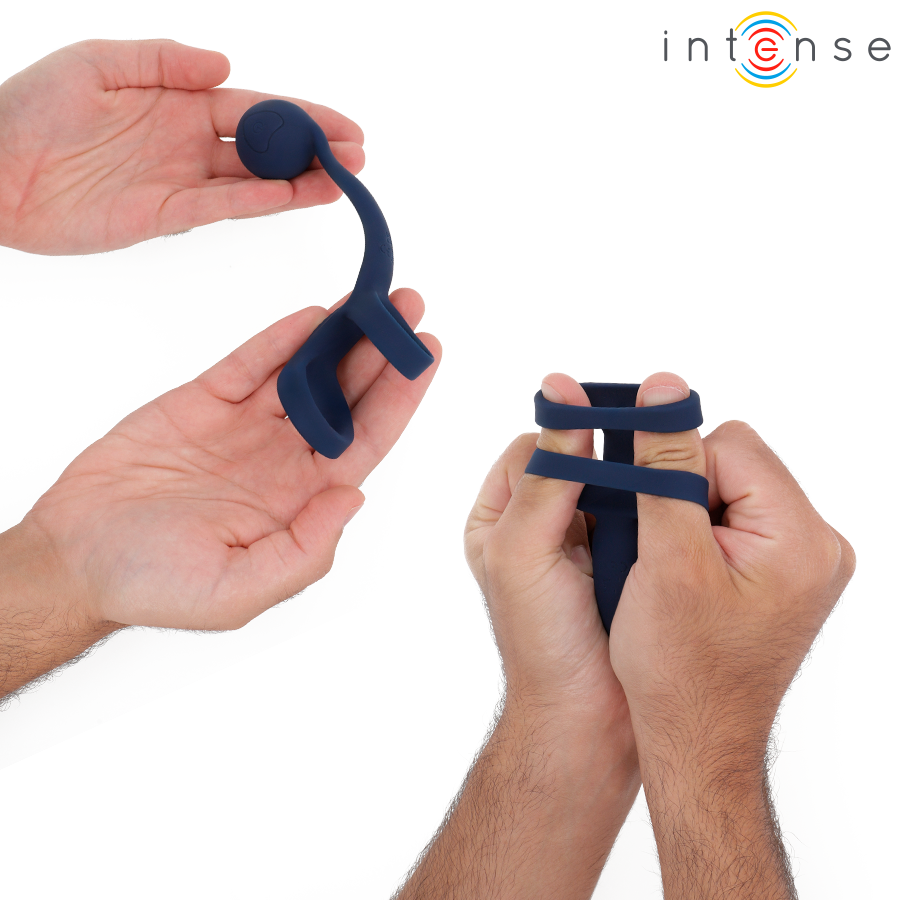 INTENSE - TYSON COCK RING WITH VIBRATING BALL Ø 3.2 CM - My naughty haven #