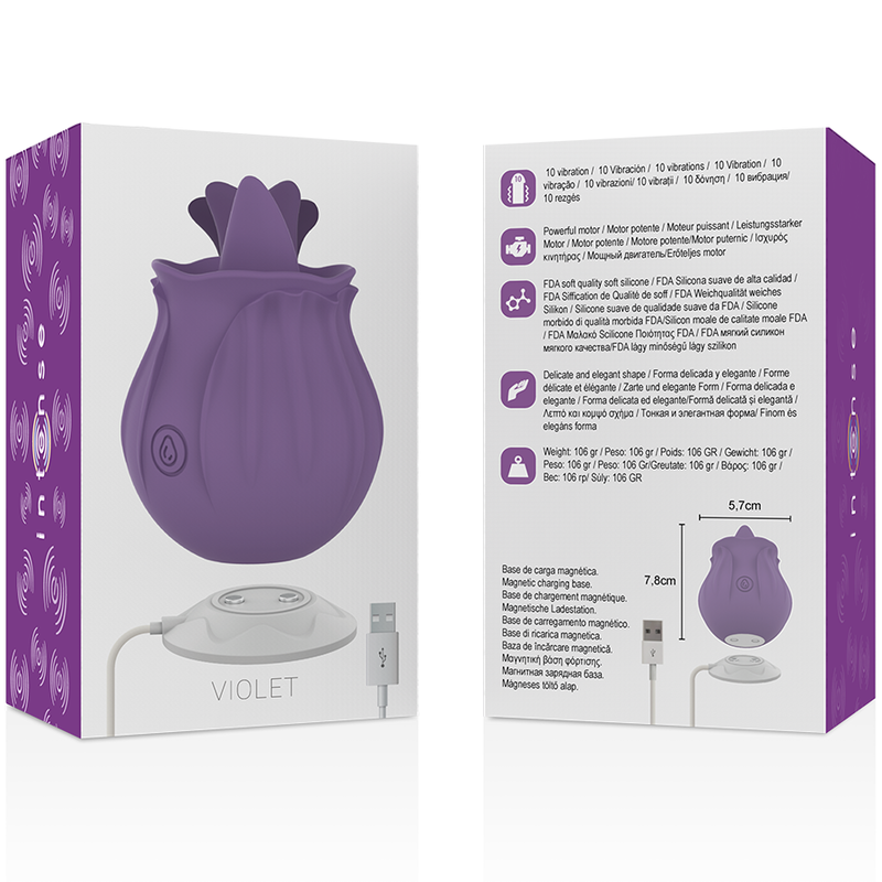 INTENSE - VIOLET CL TORIS STIMULATOR 10 VIBRATIONS LILAC - My naughty haven #