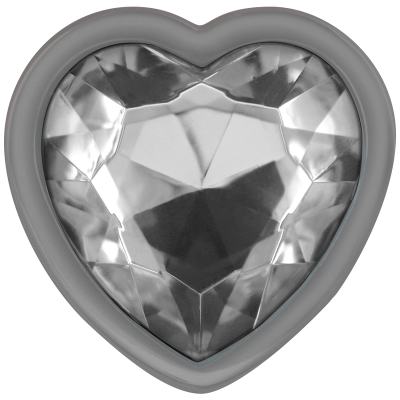 INTENSE - WHITE HEART ALUMINUM METAL ANAL PLUG SIZE S - My naughty haven #