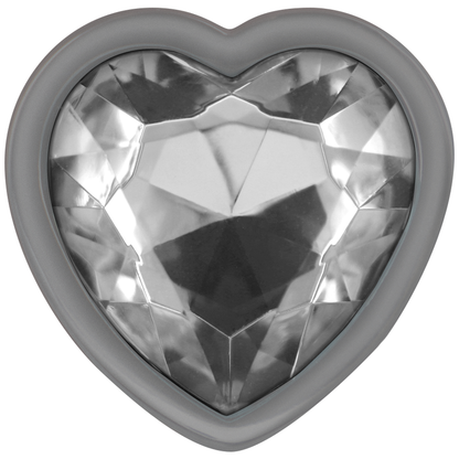 INTENSE - WHITE HEART ALUMINUM METAL ANAL PLUG SIZE S - My naughty haven #