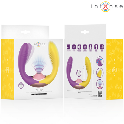 INTENSE - WILLOW 3-IN-1 SUCTION AND VIBRATION STIMULATOR - My naughty haven #