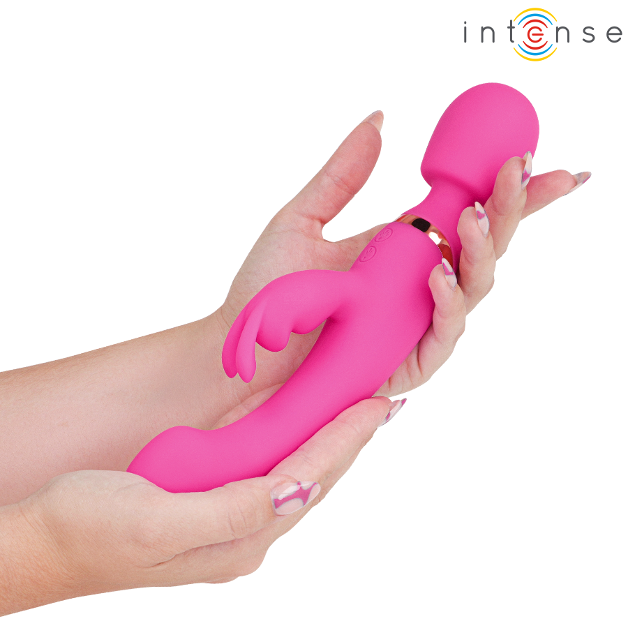 INTENSE - WINONA DOUBLE VIBRATOR RABBIT & WAND - My naughty haven #