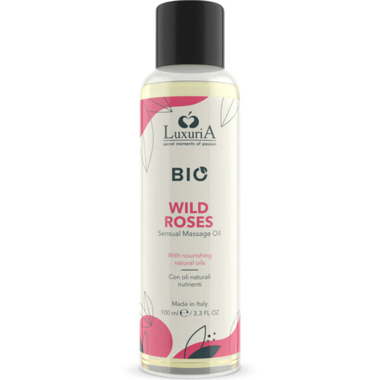 INTIMATELINE LUXURIA - BIO WILD ROSES MASSAGE OIL 100 ML - My naughty haven #