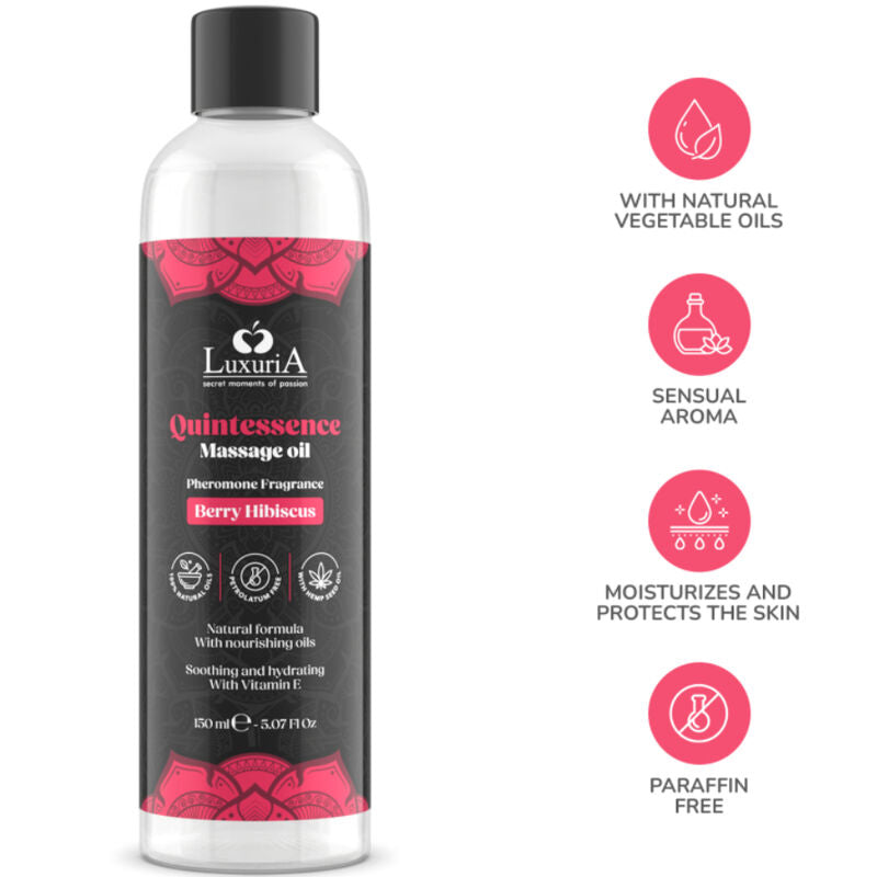 INTIMATELINE LUXURIA - MASSAGE OIL BERRY 150 ML - My naughty haven #