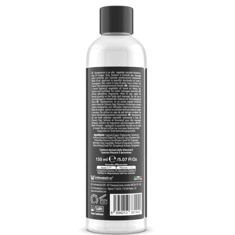 INTIMATELINE LUXURIA - MASSAGE OIL SUGAR CLOUD 150 ML - My naughty haven #