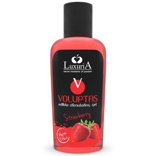 INTIMATELINE LUXURIA - VOLUPTAS EDIBLE MASSAGE GEL WARMING EFFECT - STRAWBERRY 100 ML - My naughty haven #