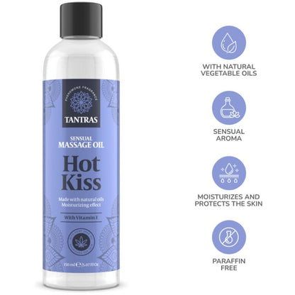 INTIMATELINE - TANTRAS LOVE OIL HOT KISS MASSAGE OIL 150 ML - My naughty haven #