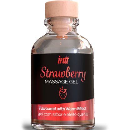 INTT MASSAGE & ORAL SEX - HOT EFFECT STRAWBERRY FLAVOR MASSAGE GEL - My naughty haven #