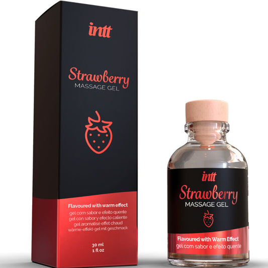 INTT MASSAGE & ORAL SEX - HOT EFFECT STRAWBERRY FLAVOR MASSAGE GEL - My naughty haven #