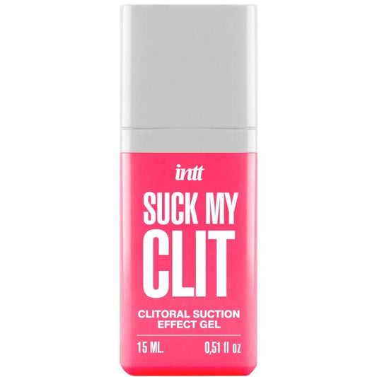 INTT - SUCK MY CLIT SUCTION EFFECT GEL WILD STRAWBERRY 15 ML - My naughty haven #