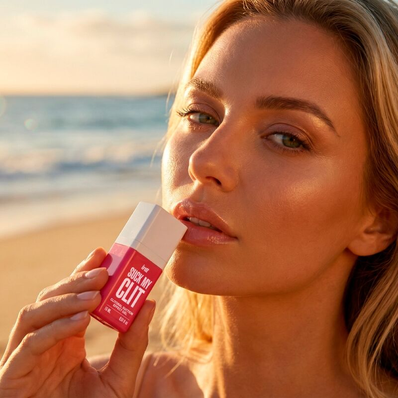 INTT - SUCK MY CLIT SUCTION EFFECT GEL WILD STRAWBERRY 15 ML - My naughty haven #