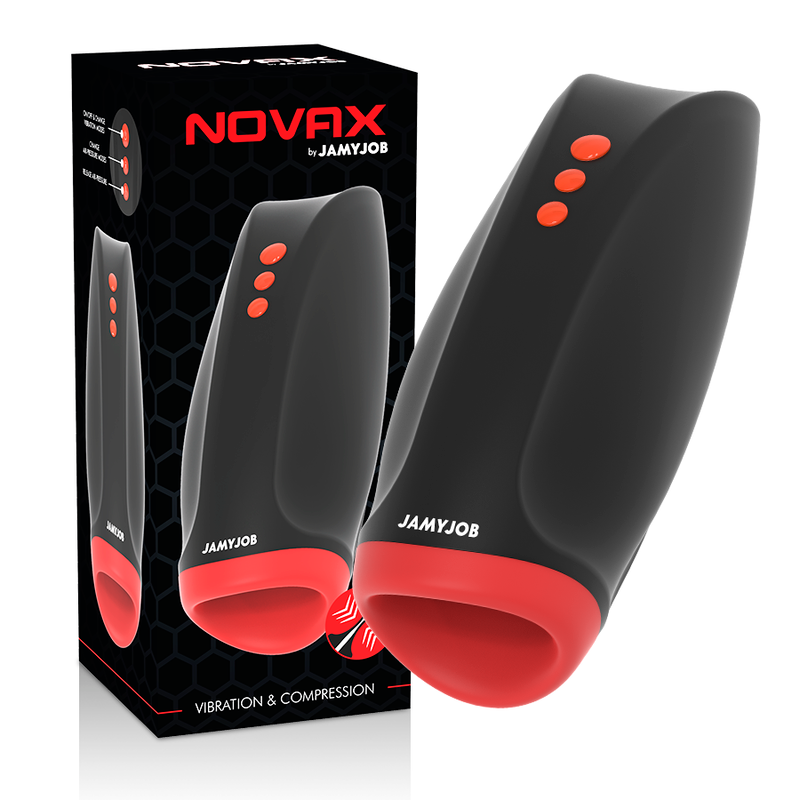 JAMYJOB - NOVAX MASTURBATOR WITH VIBRATION AND COMPRESSION - My naughty haven #