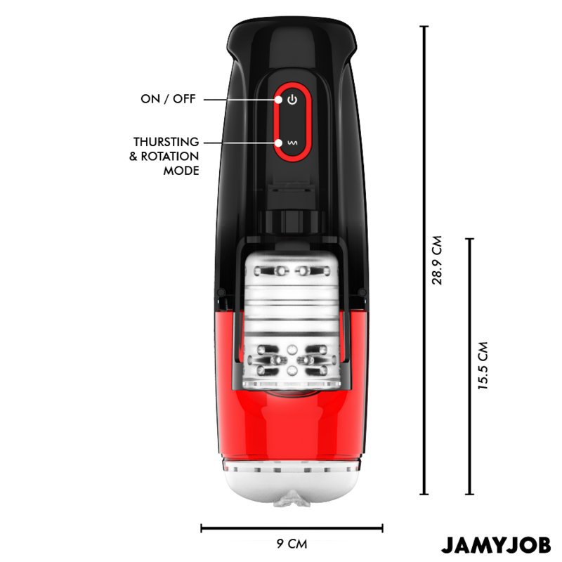 JAMYJOB - STORM AUTOMATIC VAGINA MASTURBATOR 10 ROTATION AND THRUST MODES - My naughty haven #