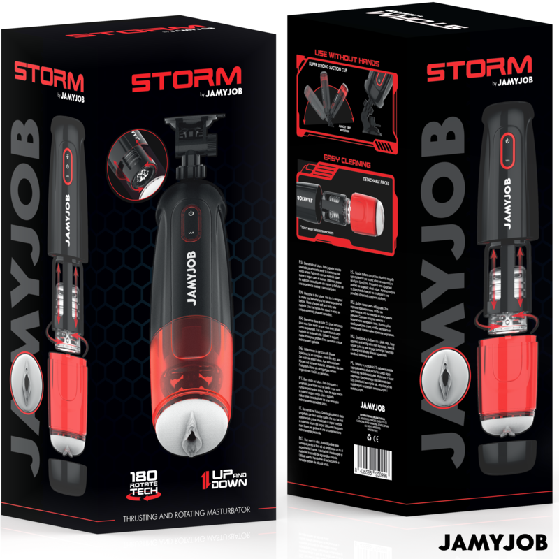 JAMYJOB - STORM AUTOMATIC VAGINA MASTURBATOR 10 ROTATION AND THRUST MODES - My naughty haven #