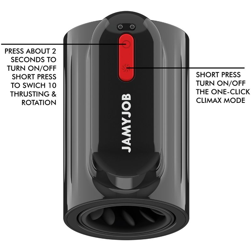 JAMYJOB - VORTEX THRUSTING AND 360 ROTATE TECH TURBO MODE MASTURBATOR - My naughty haven #