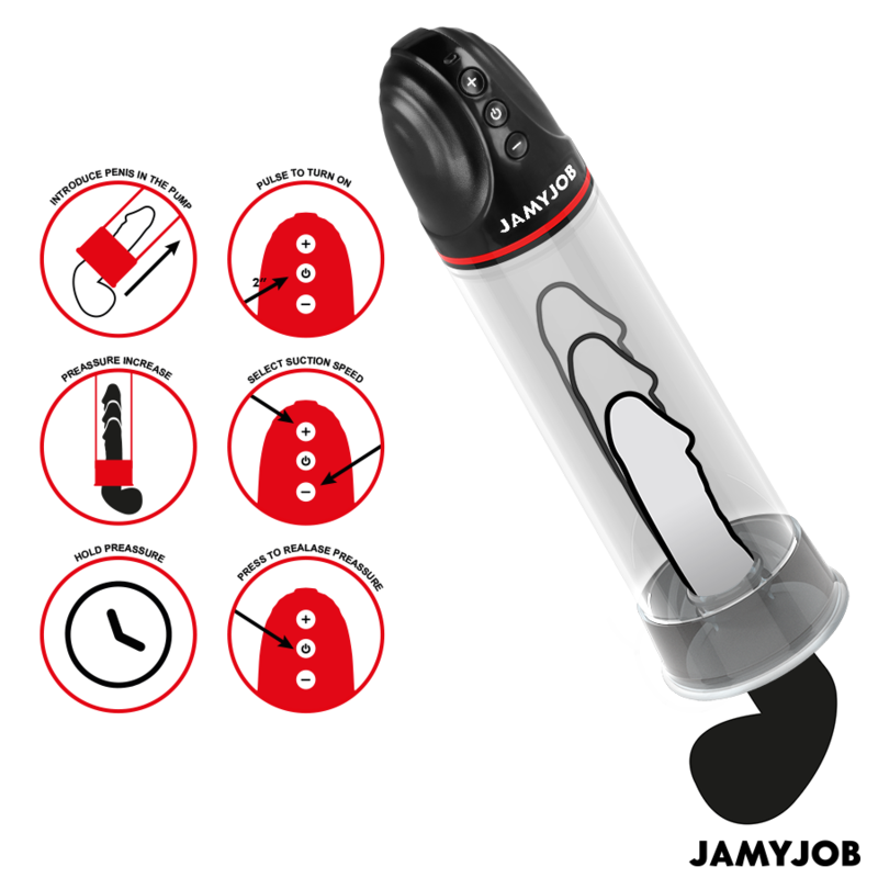 JAMYJOB - XPAND AUTOMATIC PUMP 3 SUCTION LEVELS GREY - My naughty haven #