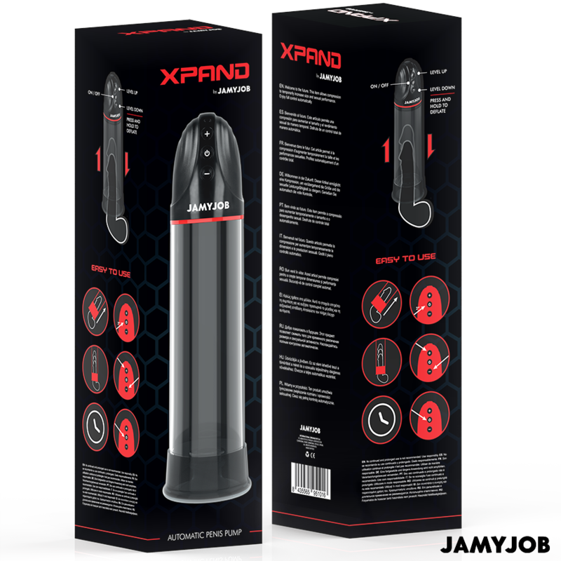 JAMYJOB - XPAND AUTOMATIC PUMP 3 SUCTION LEVELS GREY - My naughty haven #