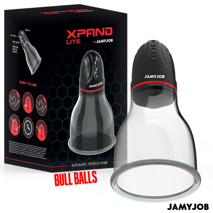 JAMYJOB - XPAND LITE AUTOMATIC TESTICLE PUMP 3 SUCTION LEVELS GREY - My naughty haven #