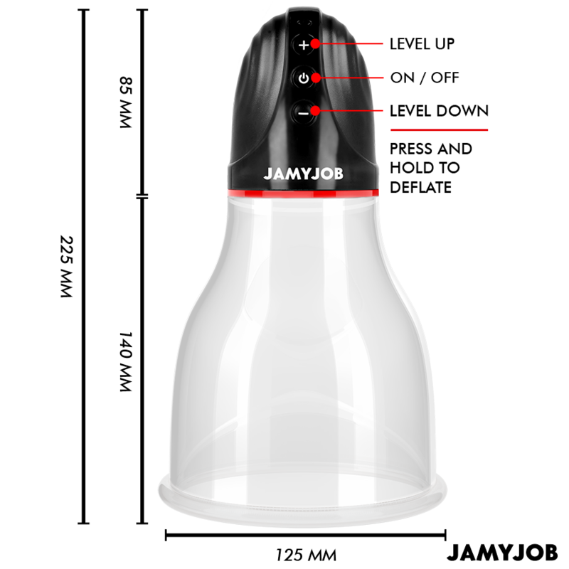 JAMYJOB - XPAND LITE AUTOMATIC TESTICLE PUMP 3 SUCTION LEVELS GREY - My naughty haven #