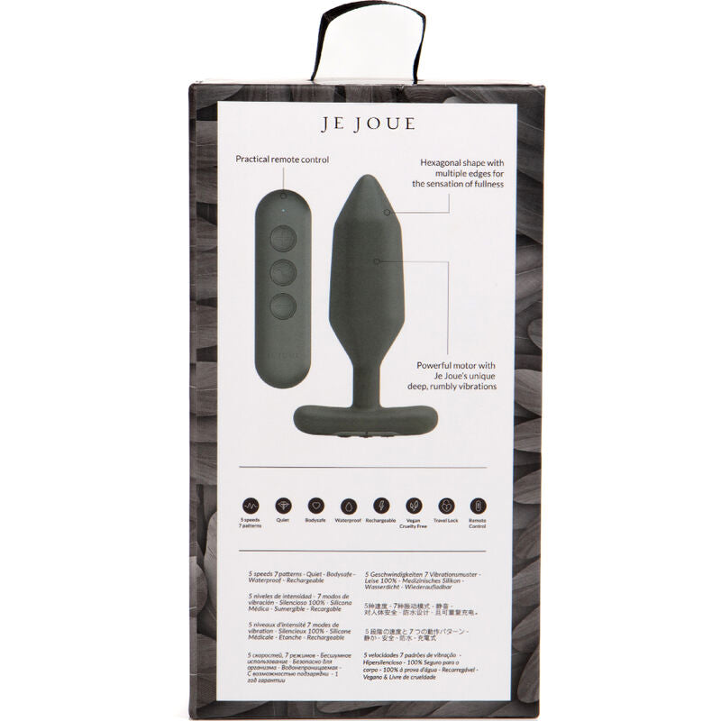 JE JOUE - ONYX ANAL PLUG VIBRATOR BLACK - My naughty haven #