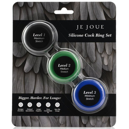 JE JOUE - SILICONE SET SILICONE PENIS RINGS - My naughty haven #